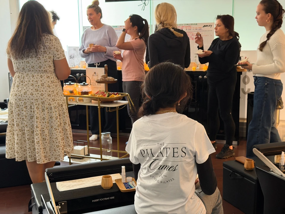 Organic blooming flower tea at Studio Pilates Crows Nest